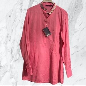 Georg Roth Pink Tunic Blouse Small laganlook spring outfit indie